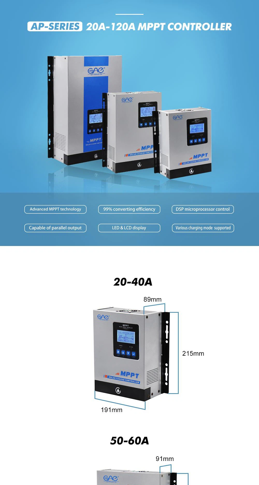30a mppt solar charge controllers
